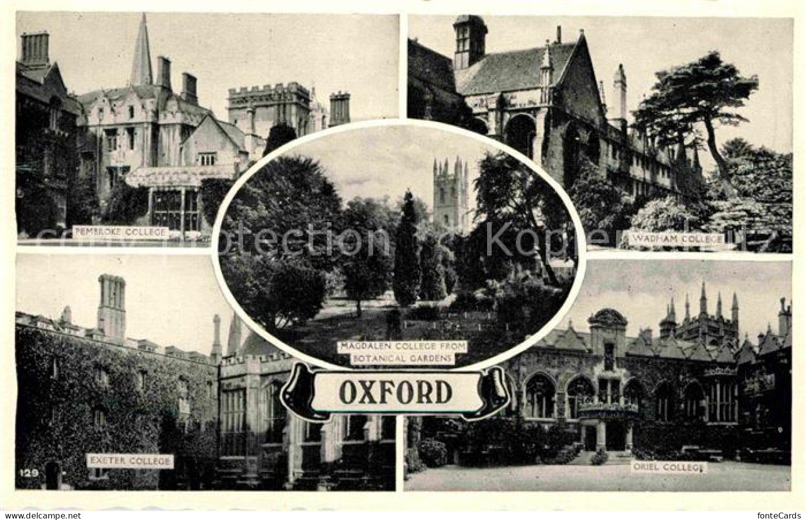 42715135 Oxford Oxfordshire Pembroke College Wadham College Exter College Oriel  - Other & Unclassified