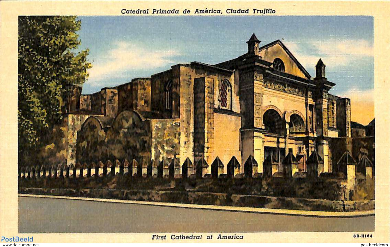 Dominican Republic 1948 Postcard 9c, Cathedral, Unused Postal Stationary, Religion - Churches, Temples, Mosques, Synag.. - Kerken En Kathedralen