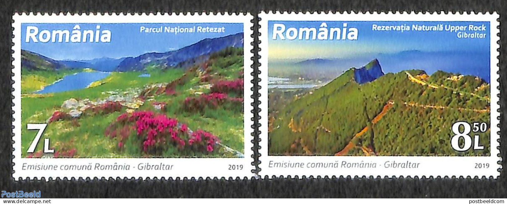 Romania 2019 Joint Issue Gibraltar 2v, Mint NH, Nature - Various - National Parks - Joint Issues - Nuovi