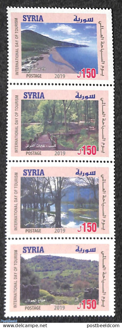 Syria 2019 Int. Tourism Day 4v [:::], Mint NH, Nature - Trees & Forests - Rotary, Lions Club