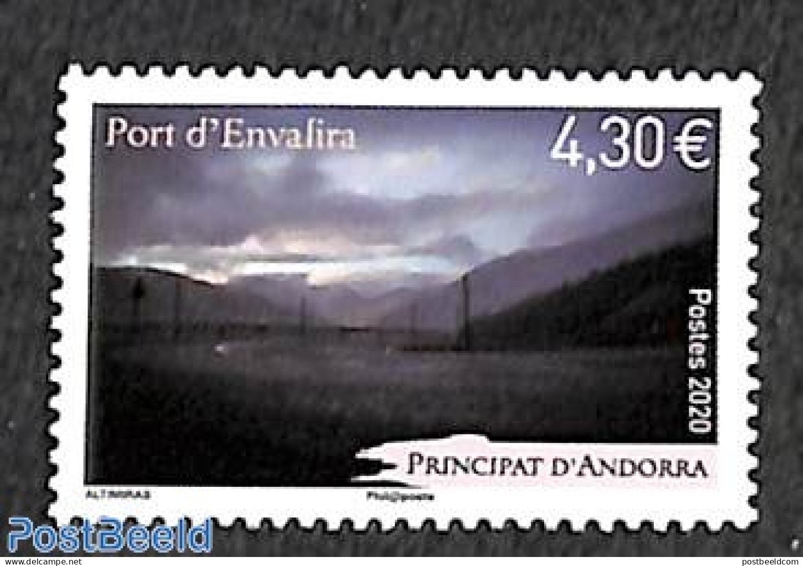Andorra, French Post 2020 Port D'Envalira 1v, Mint NH - Nuovi