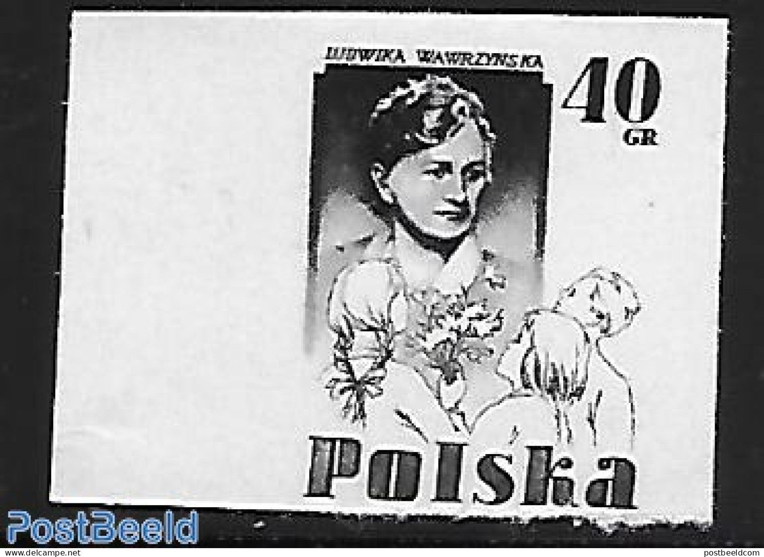 Poland 1956 Blackprint Imperforated., Mint NH, Science - Education - Nuevos