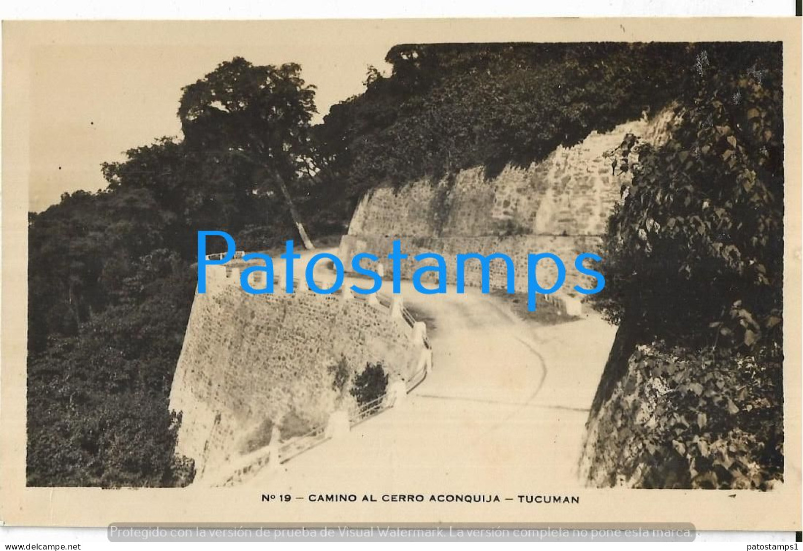 227592 ARGENTINA TUCUMAN CAMINO AL CERRO ACONQUIJA POSTAL POSTCARD - Argentine