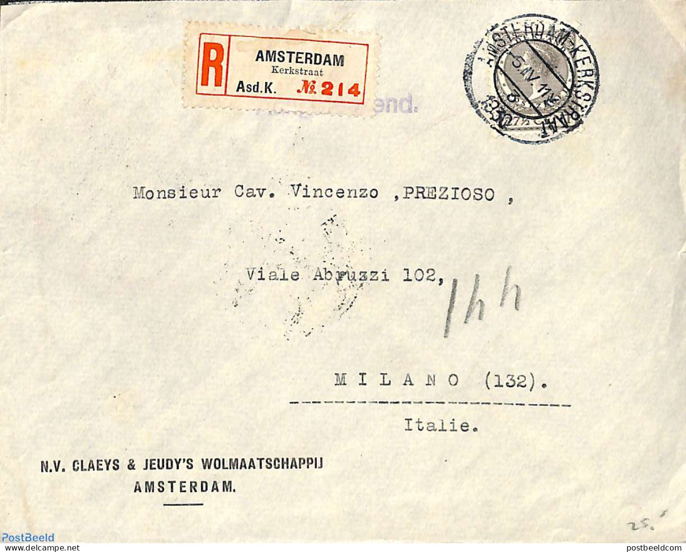 Netherlands 1930 NVPH No.193 On Cover, Enkelfrankering, Postal History - Cartas & Documentos