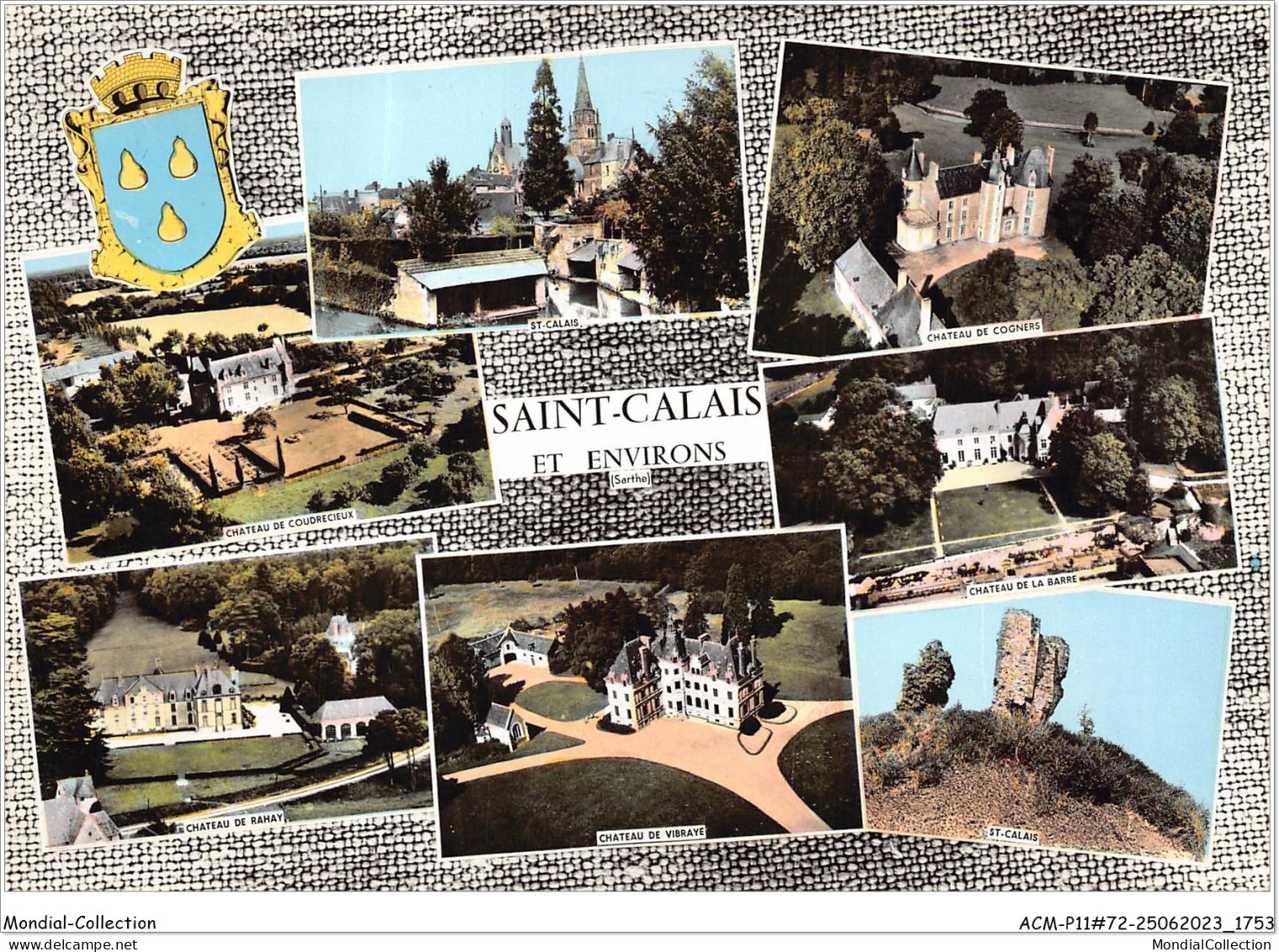 ACMP11-72-0944 - SAINT-CALAIS Et Environs VUES MULTIPLES AERIENNE DES CHATEAUX - Saint Calais