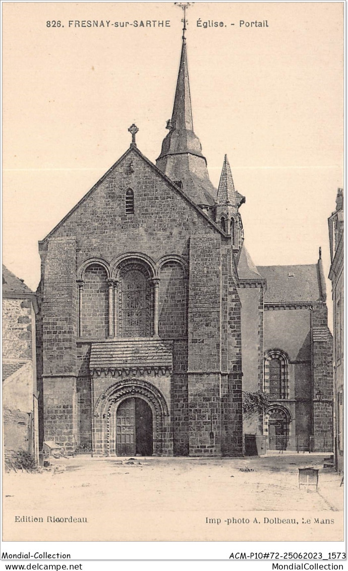 ACMP10-72-0854 - FRESNAY-SUR-SARTHE - église - Portail - La Fresnaye Sur Chédouet