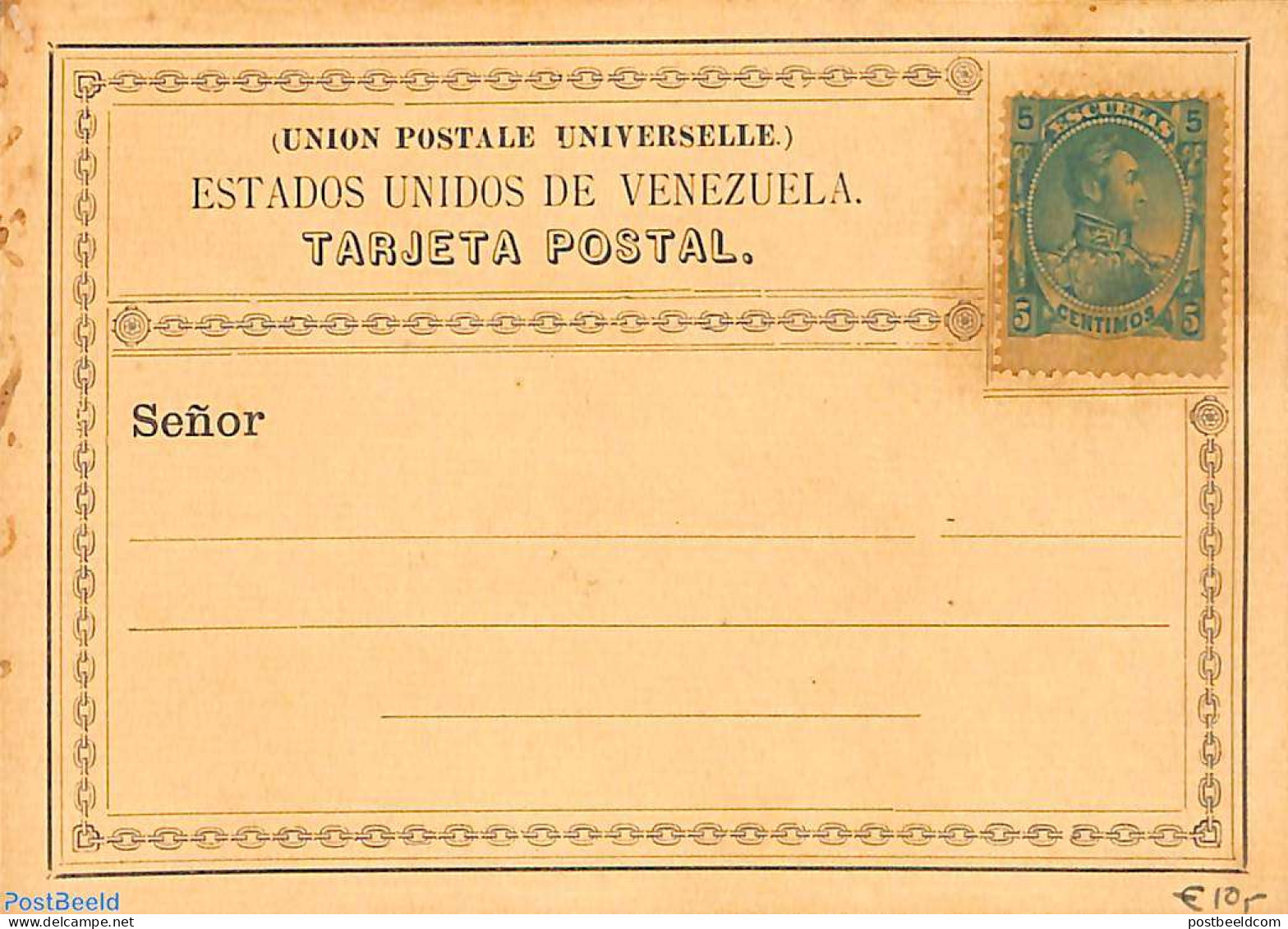 Venezuela 1880 Postcard With Stamp, Unused Postal Stationary - Venezuela