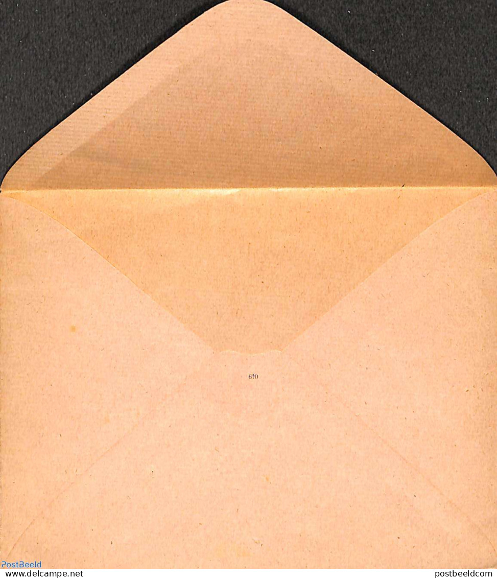 Ivory Coast 1900 Envelope 25c, With Control Number, Unused Postal Stationary - Brieven En Documenten