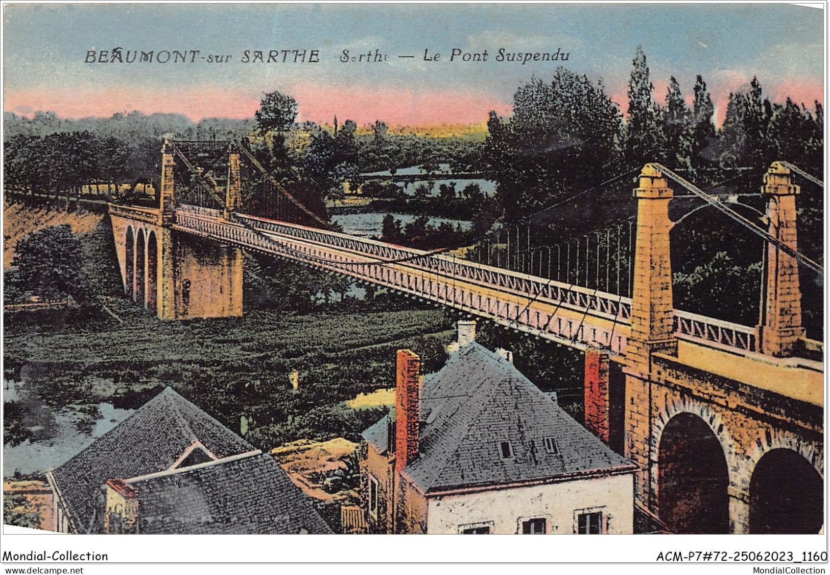 ACMP7-72-0646 - BEAUMONT-SARTHE - Le Pont Suspendu  - Beaumont Sur Sarthe