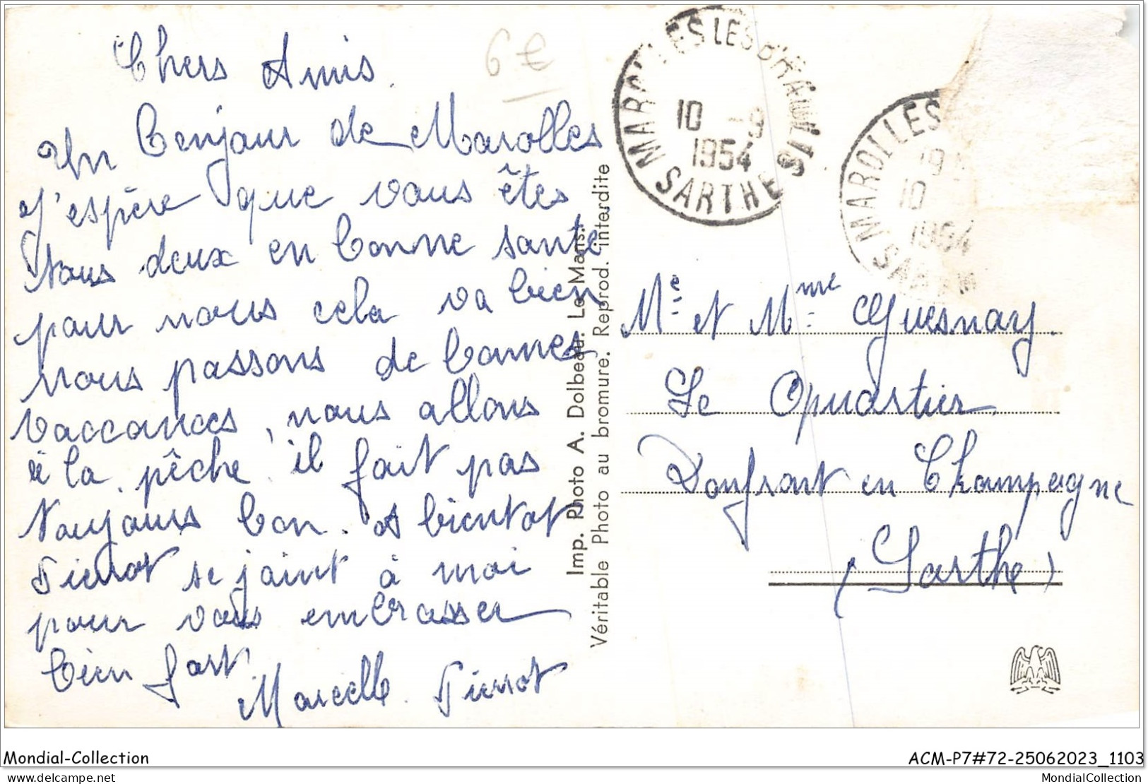 ACMP7-72-0617 - Souvenir De MAROLLES-LES-BRAULTS - Marolles-les-Braults