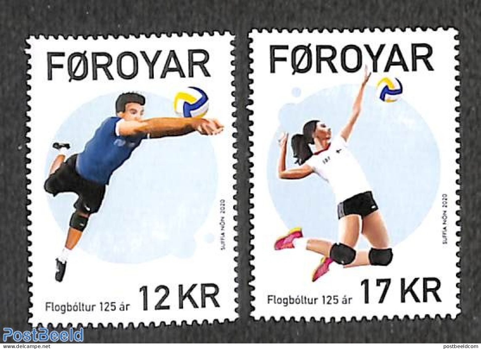 Faroe Islands 2020 Volleyball 2v, Mint NH, Sport - Sport (other And Mixed) - Volleyball - Voleibol