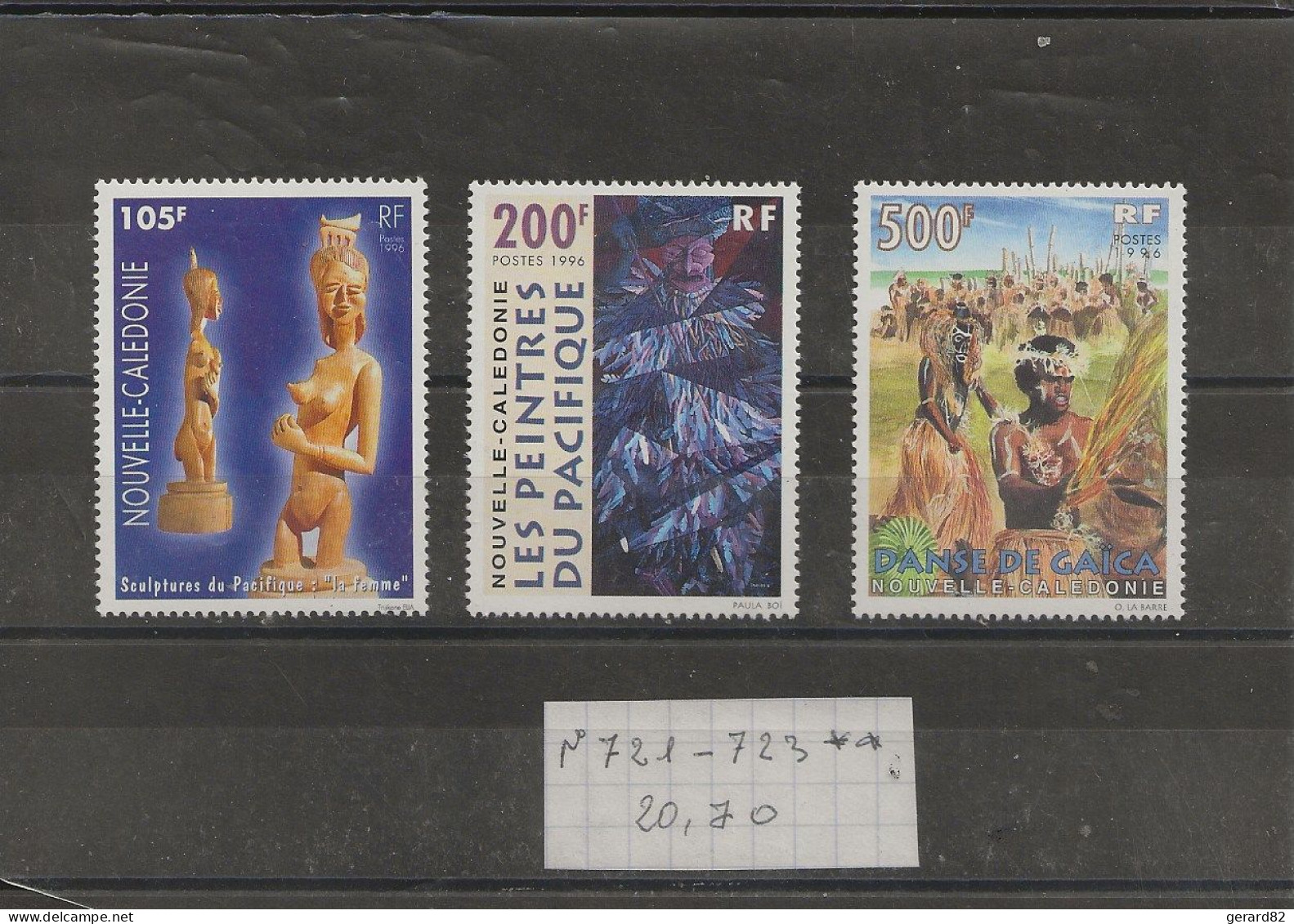 N CALEDONIE  TIMBRE N° 721/723    N** - Imperforates, Proofs & Errors