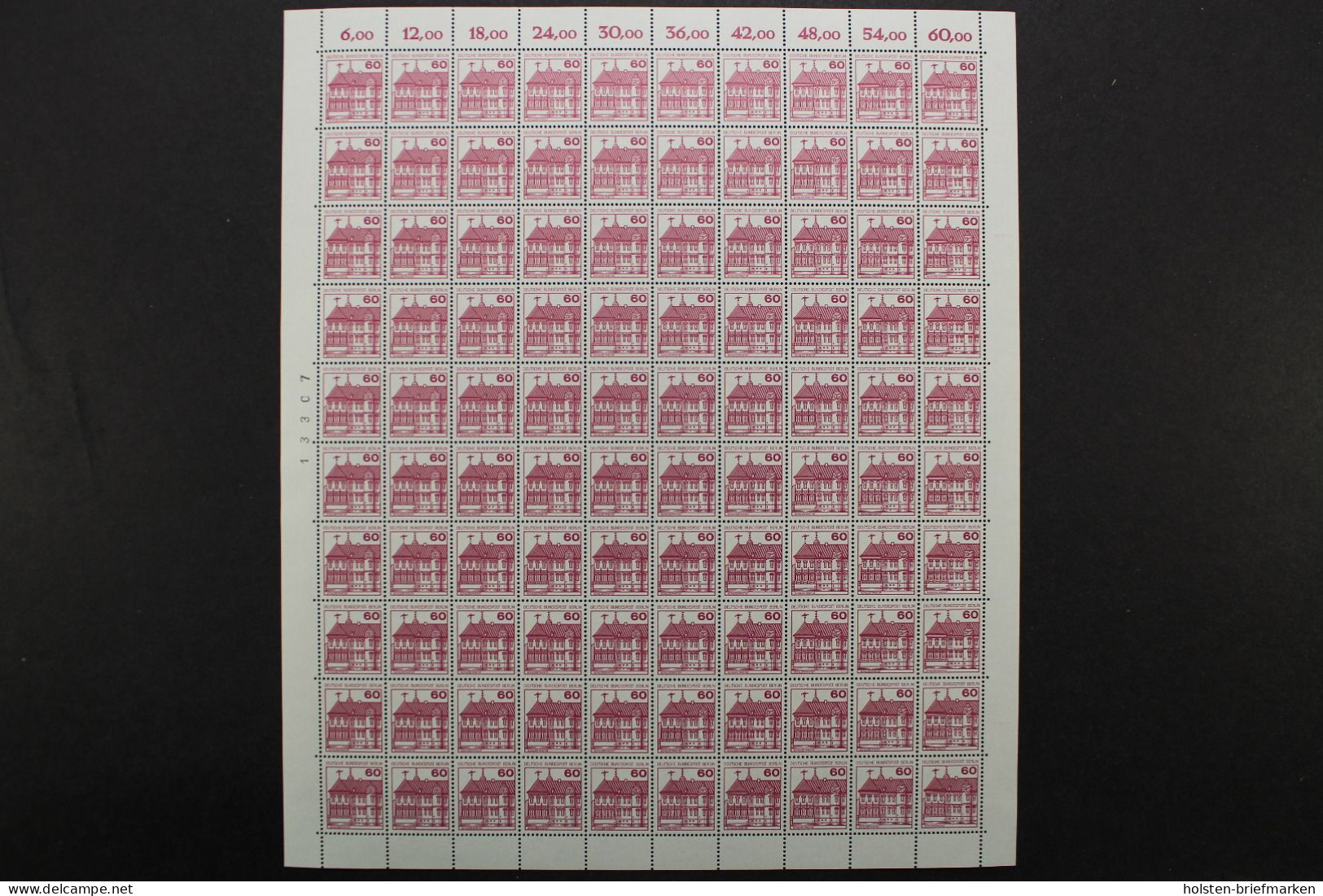 Berlin, MiNr. 611 A, 614-615 A, 100er Bogen, Postfrisch - Blocks & Sheetlets