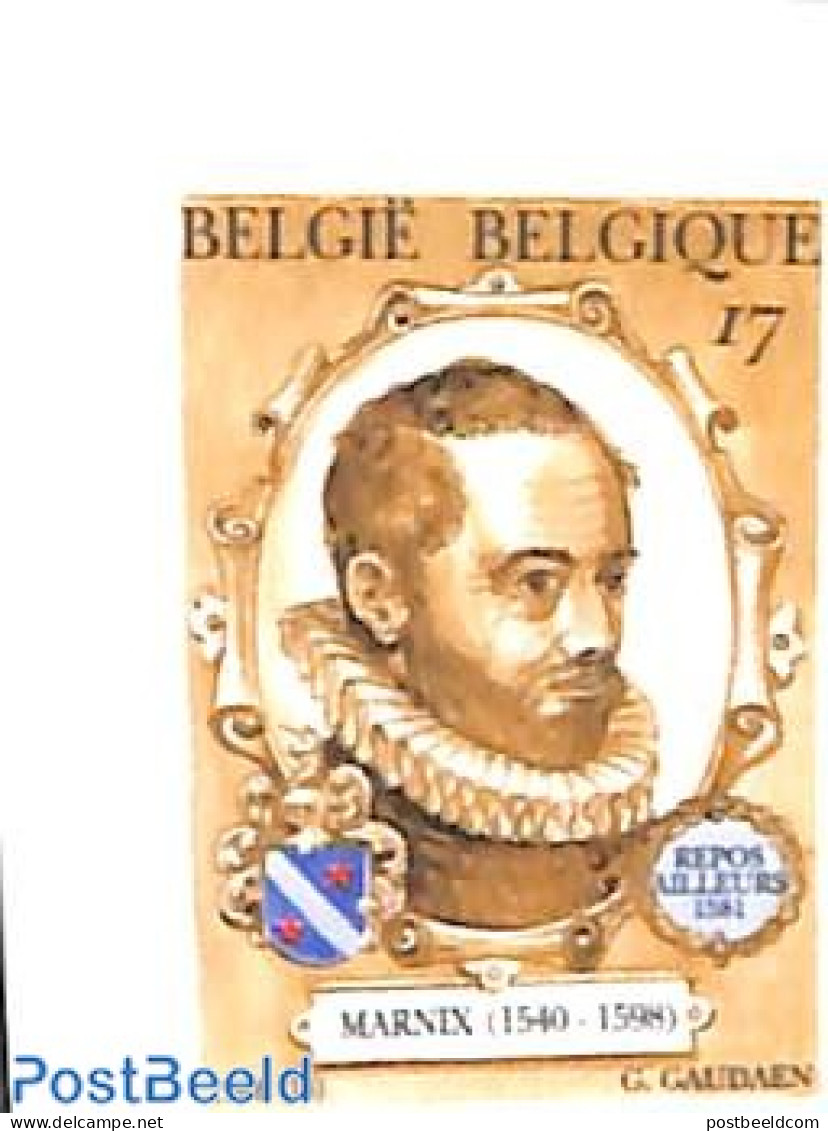 Belgium 1998 Philips Van Marnix 1v, Imperforated, Mint NH, History - Coat Of Arms - Neufs