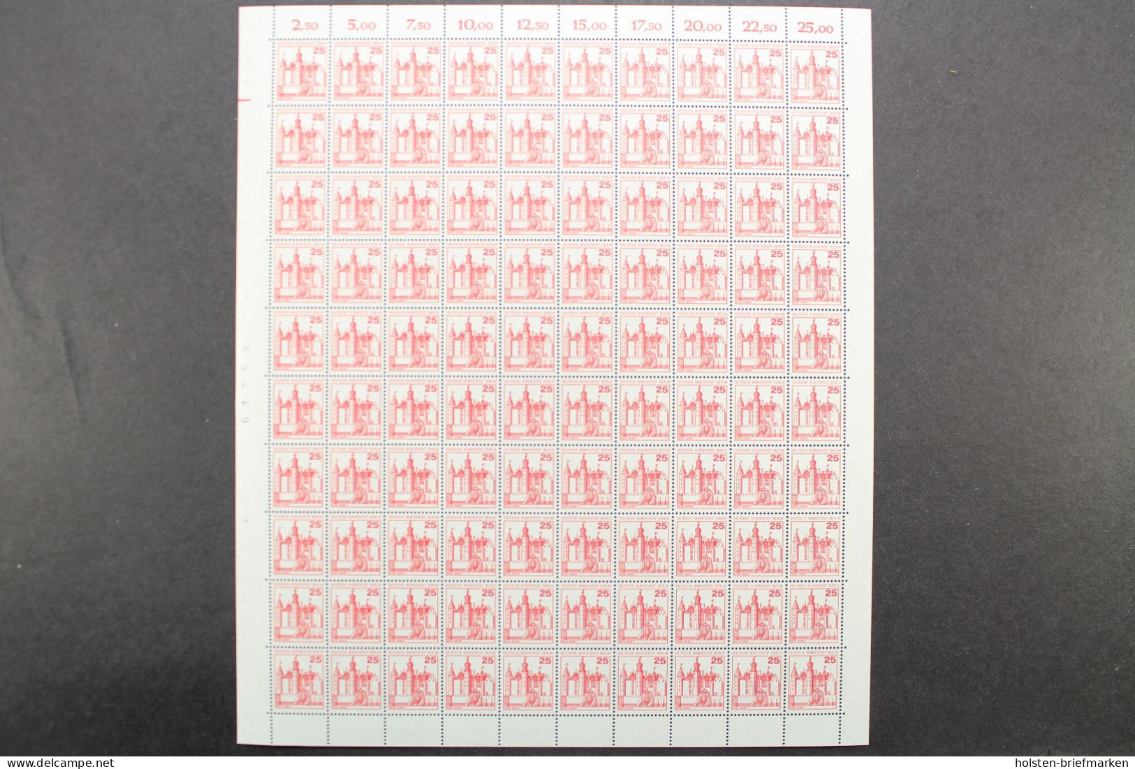 Berlin, MiNr. 587-590 A, 100er Bogen, Postfrisch - Blocks & Sheetlets