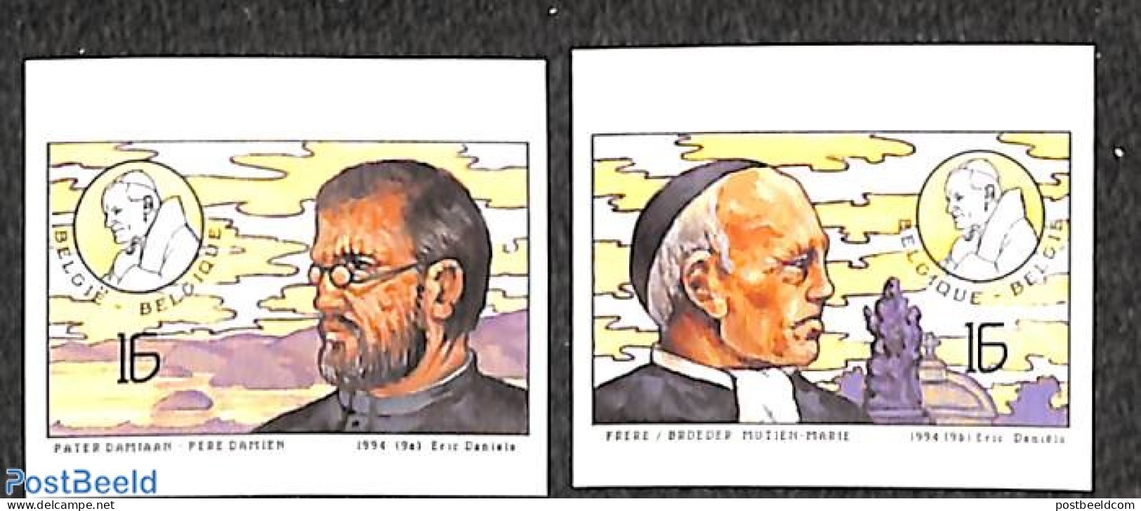 Belgium 1994 Beatification 2v, Imperforated, Mint NH, Religion - Religion - Nuevos