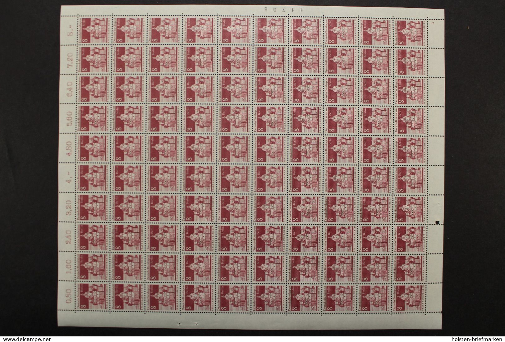 Berlin, MiNr. 270-285, 100er Bogensatz, Postfrisch - Blocks & Sheetlets