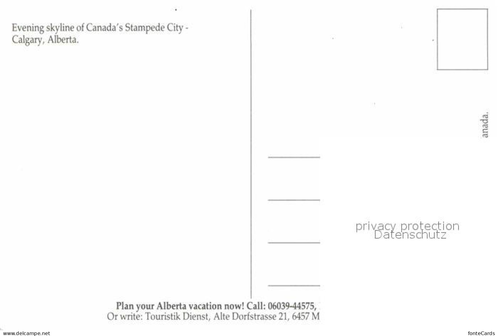 42624123 Alberta  Evening Skyline Of Canadas Stampede City Kanada - Non Classés