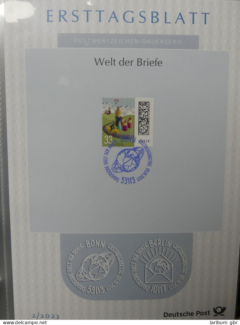 BRD Bund Erstagsblätter 2023 Nur Q 1 Im Post Binder #LY653 - Collections