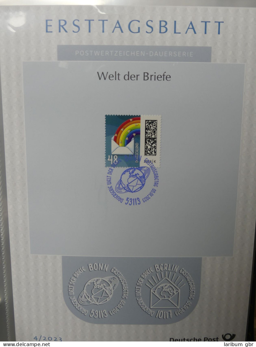 BRD Bund Erstagsblätter 2023 Nur Q 1 Im Post Binder #LY653 - Collections