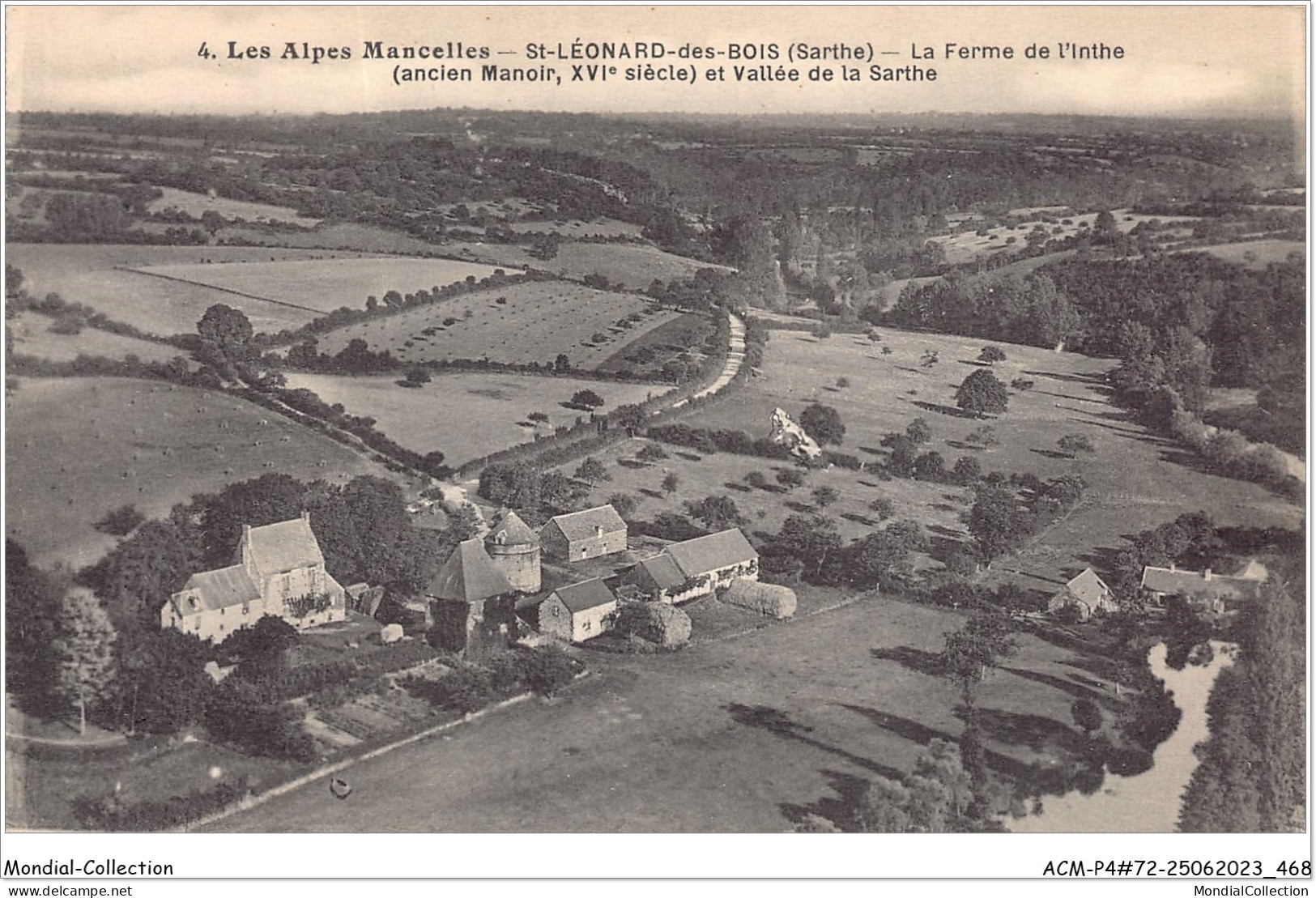 ACMP4-72-0298 - Les Alpes Mancelles - SAINT-LEONARD-DES-BOIS - La Ferme De L'inthe Et Vallée De La Sarthe  - Saint Leonard Des Bois