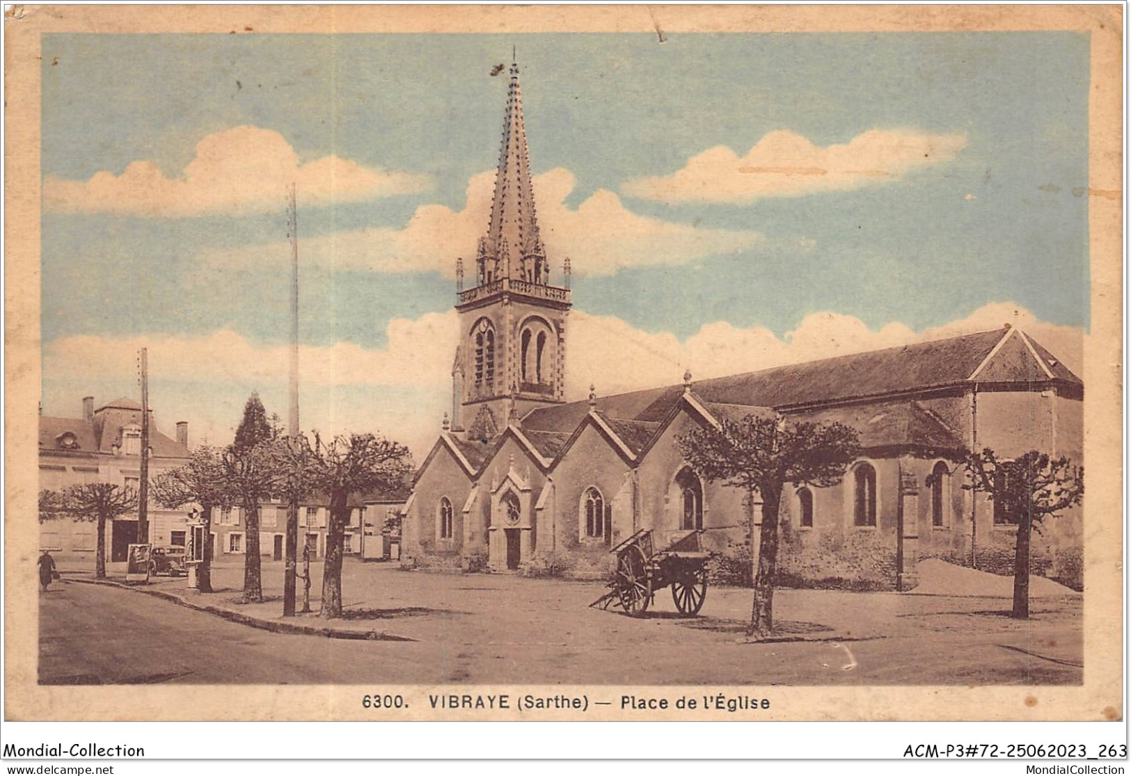 ACMP3-72-0195 - VIBRAYE - Place De L'église  - Vibraye