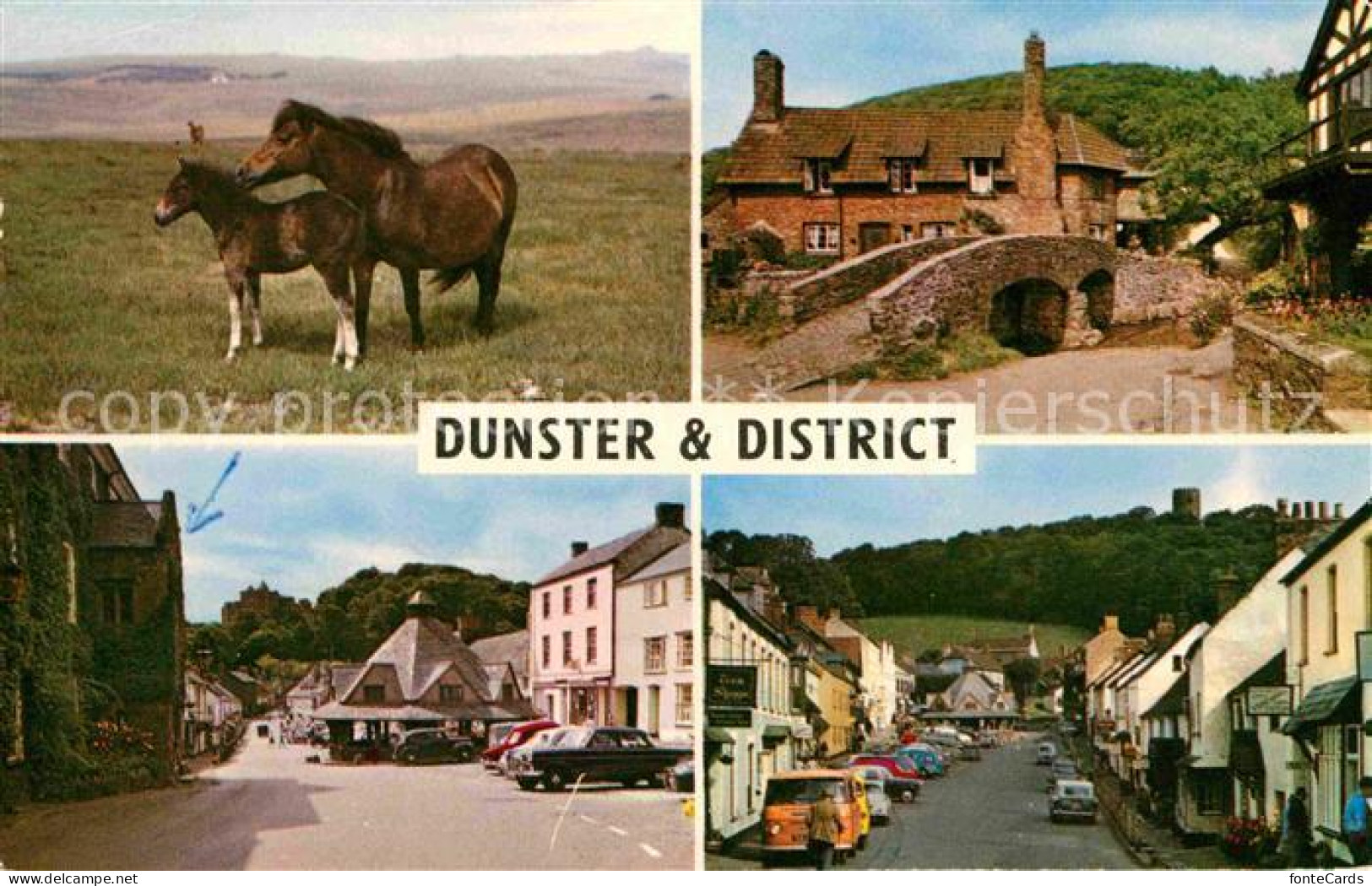 42621168 Dunster Und District Pferde Bruecke Strassenpartien West Somerset - Sonstige & Ohne Zuordnung