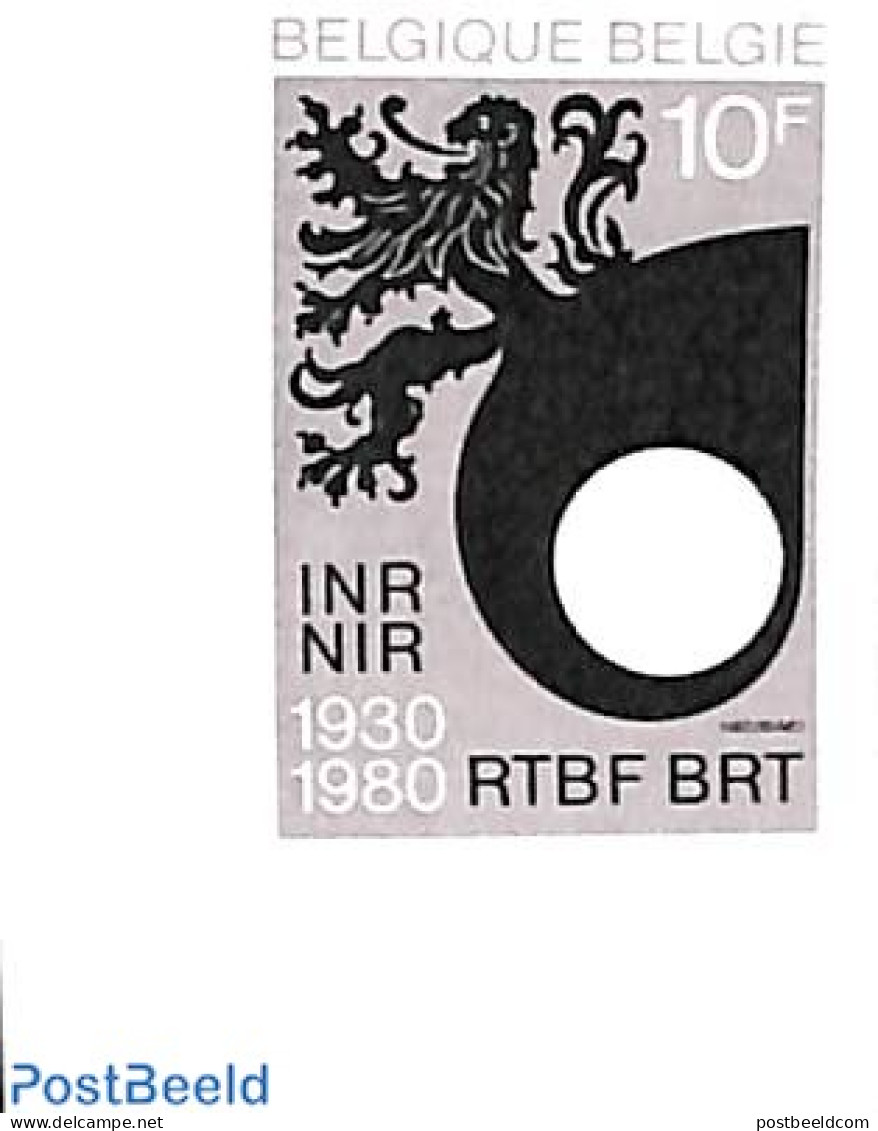 Belgium 1980 RTBF/BRT 1v, Imperforated, Mint NH, Performance Art - Radio And Television - Ungebraucht