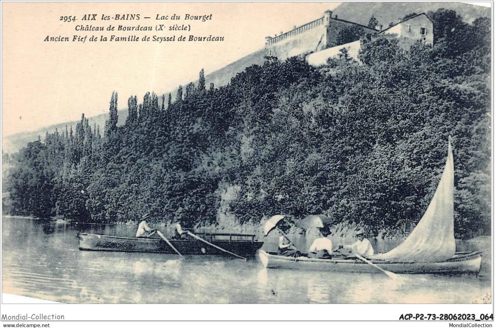 ACPP2-73-0124 - AIX-LES-BAINS - Lac Du Bourget - Chateau De Bourdeau - Ancien Fief De La Famille De Seyssel De Bourdeau - Le Bourget Du Lac