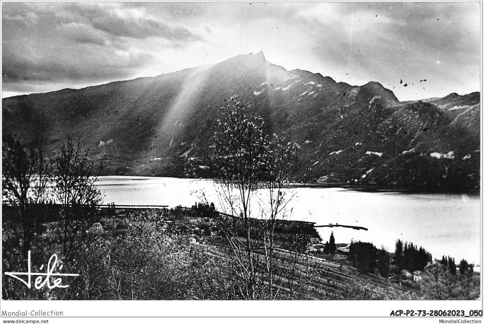 ACPP2-73-0117 - LAC DU BOURGET - Derniers Rayons Ayant L'orage Sur La Dent Du Chat - Le Bourget Du Lac