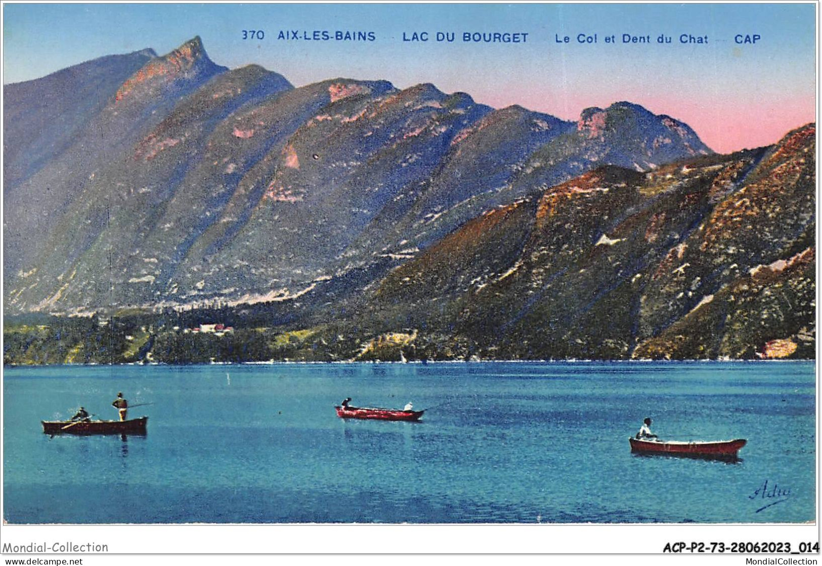 ACPP2-73-0099 - AIX-LES-BAINS - LAC DU BOURGET - Le Col Et Dent Du Chat - Le Bourget Du Lac