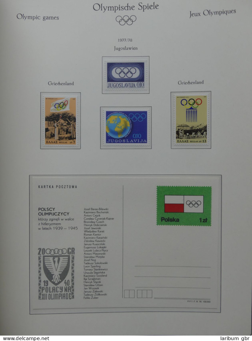 Motiv "Olympische Spiele 1976" postfrische Sammlung im KaBe Vordruck #LY632