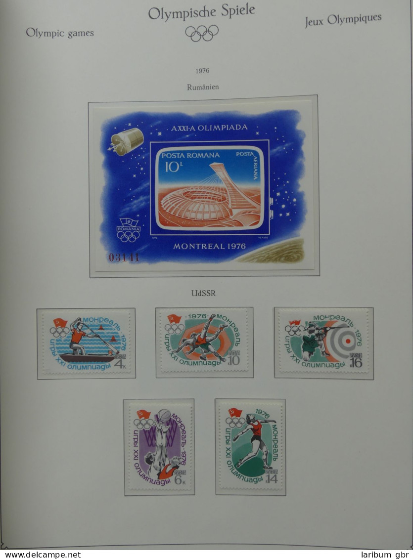 Motiv "Olympische Spiele 1976" postfrische Sammlung im KaBe Vordruck #LY632