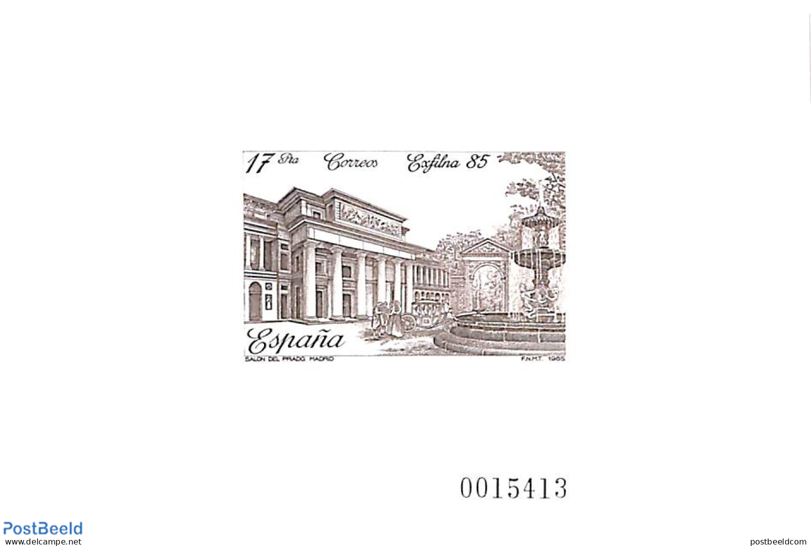 Spain 1985 Exfilna Special Sheet (not Valid For Postage), Mint NH, Philately - Nuevos