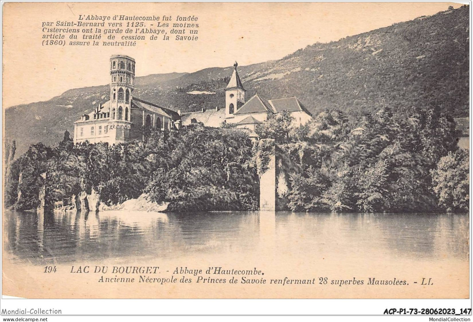 ACPP1-73-0075 - LE LAC DU BOURGET  - Abbaye D'Hautecombe - Ancienne Necropole Des Princes De Savoie Renfermant - Le Bourget Du Lac