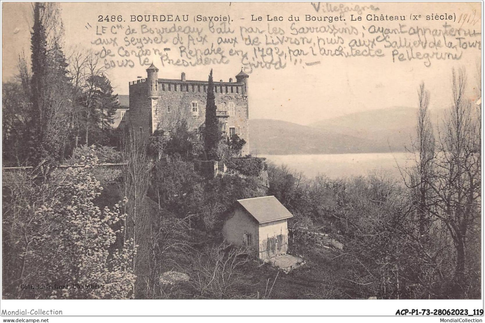ACPP1-73-0061 - BOURDEAU - Le Lac Bourget - Le Chateau - Le Bourget Du Lac