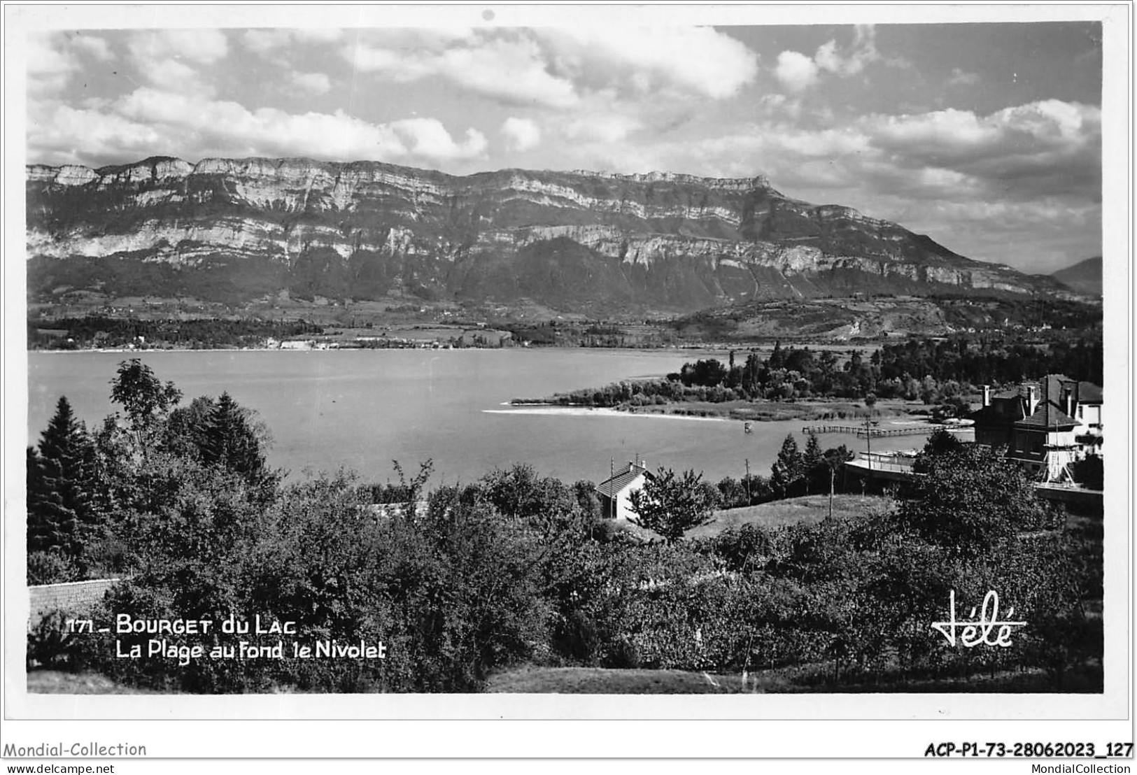 ACPP1-73-0065 - BOURGET DU LAC - La Plage Au Fond Le Nivolet - Le Bourget Du Lac
