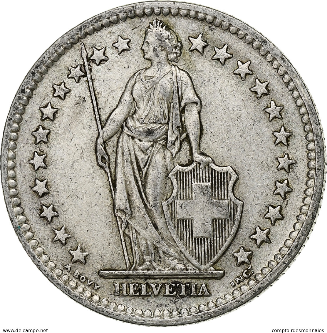 Monnaie, Suisse, 2 Francs, 1948, Bern, TB+, Argent, KM:21 - Altri & Non Classificati