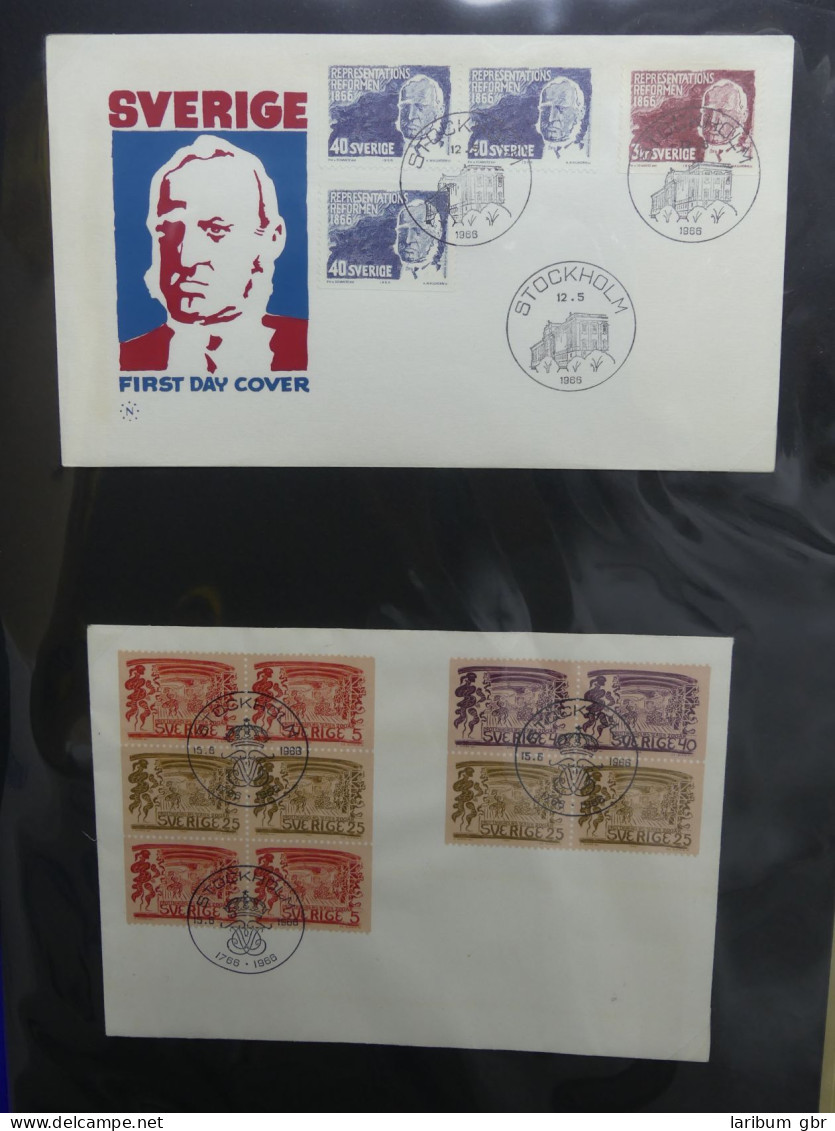 Schweden FDCs Ab 1966 Besammelt Im Ring Binder #LY667 - Sonstige & Ohne Zuordnung