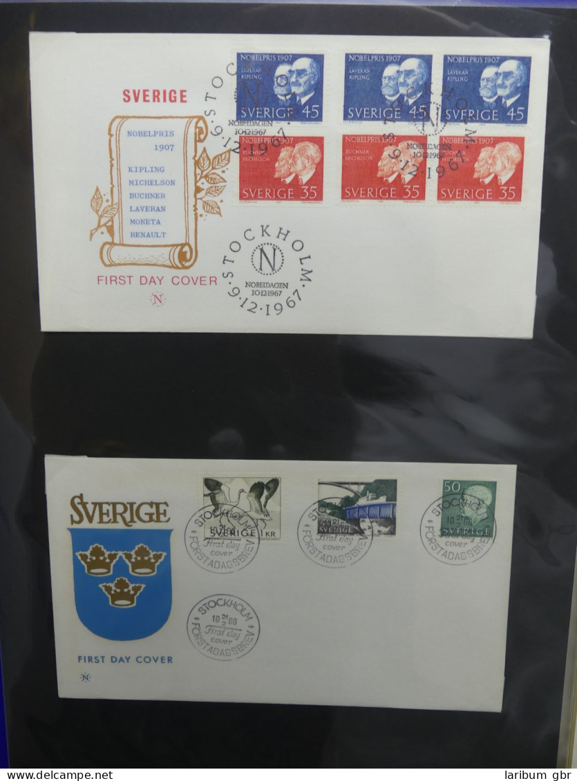 Schweden FDCs ab 1966 besammelt im Ring Binder #LY667