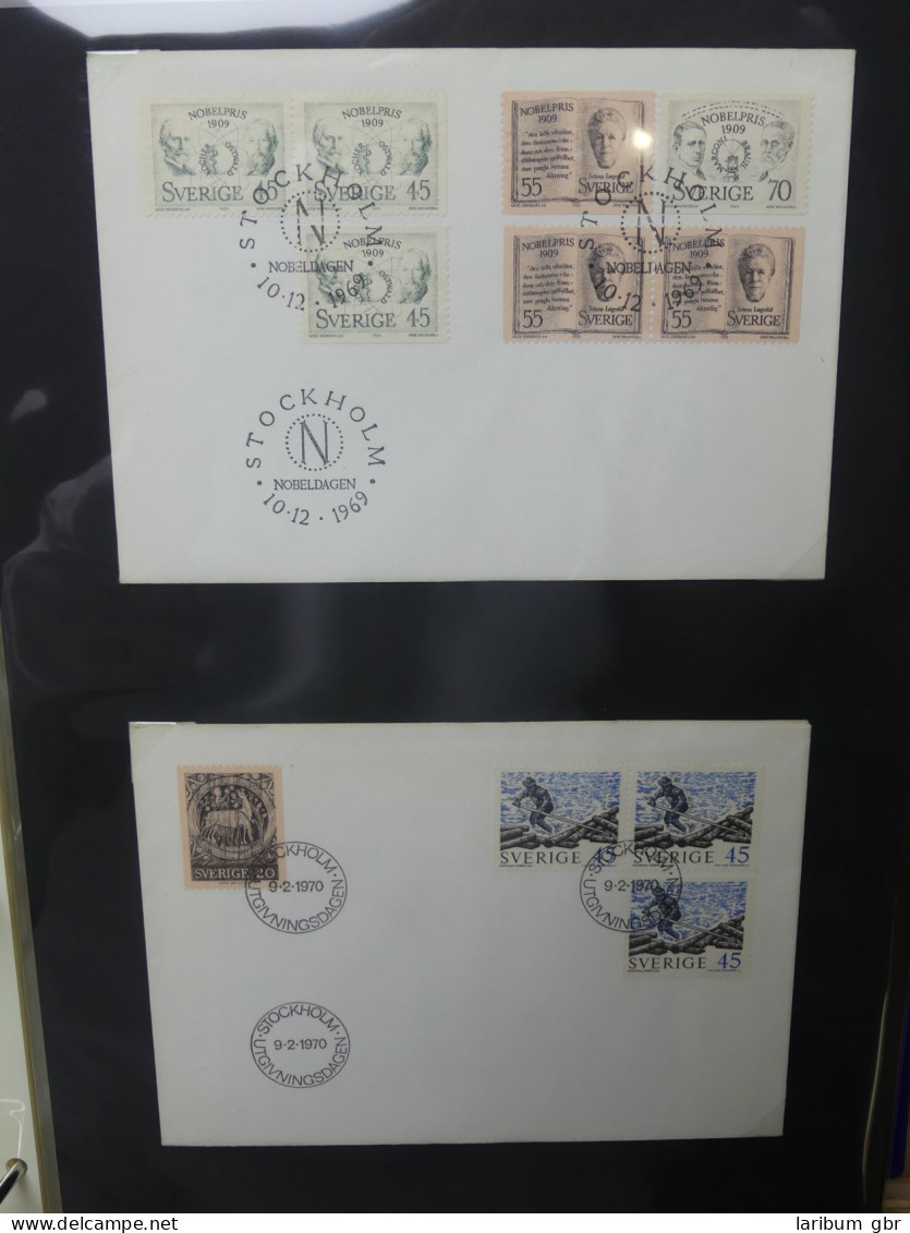 Schweden FDCs ab 1966 besammelt im Ring Binder #LY667