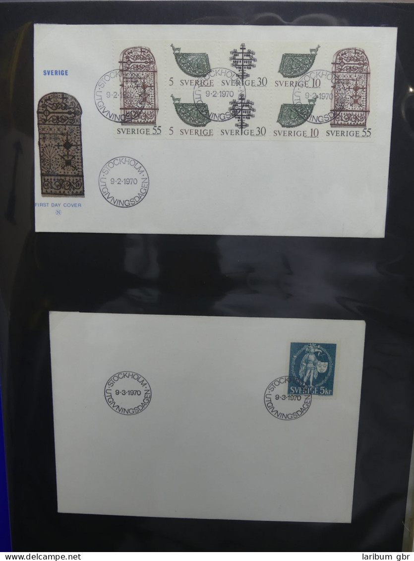 Schweden FDCs ab 1966 besammelt im Ring Binder #LY667