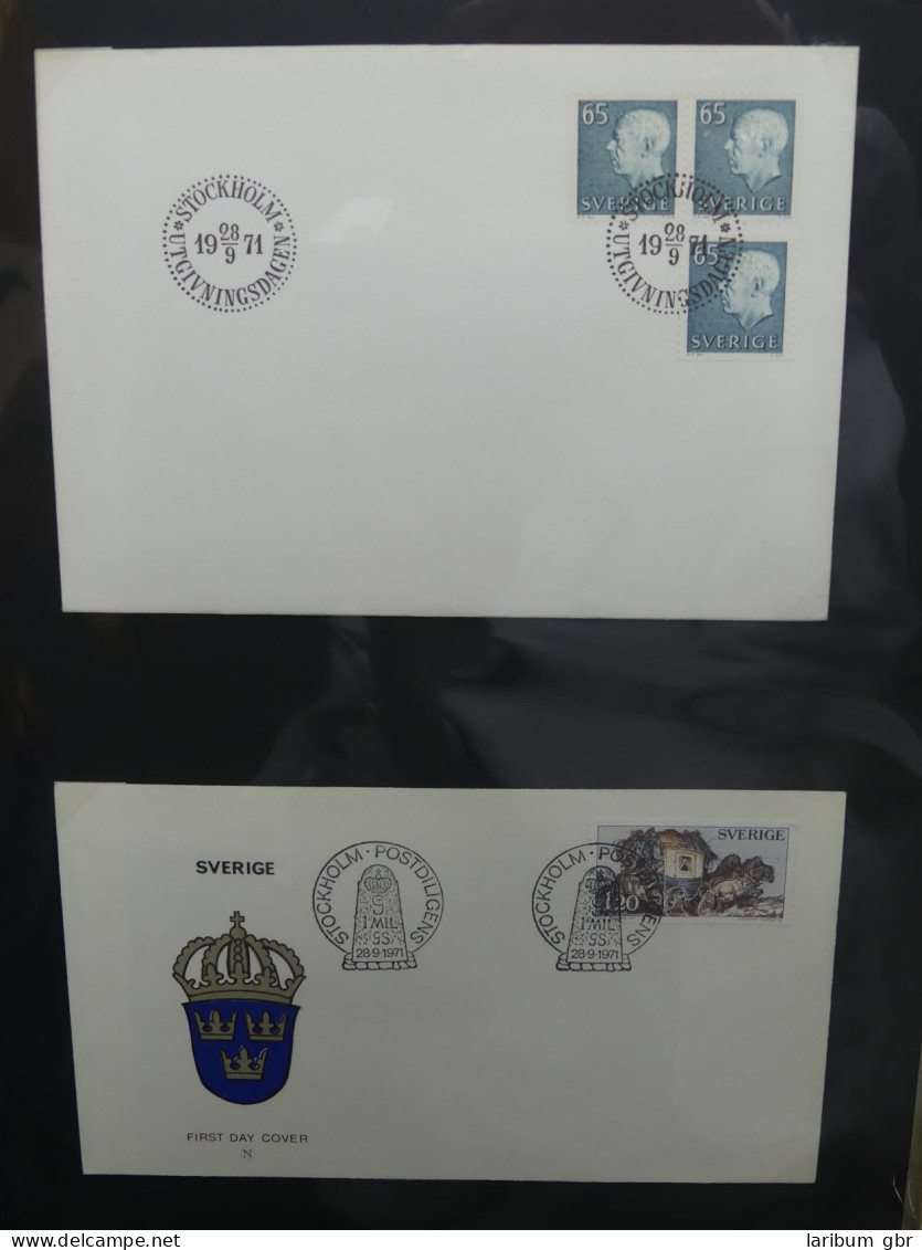 Schweden FDCs ab 1966 besammelt im Ring Binder #LY667