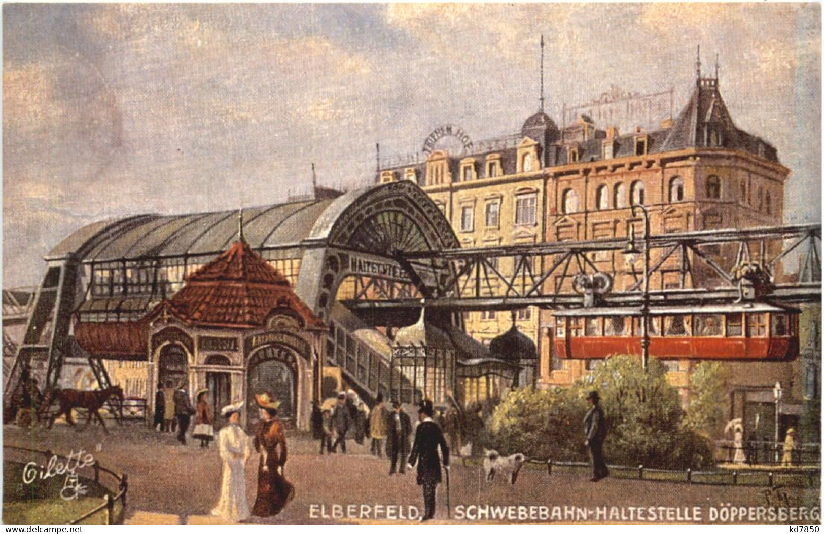 Elberfeld - Schwebebahn Haltestelle Döppersberg - REPRO - Wuppertal