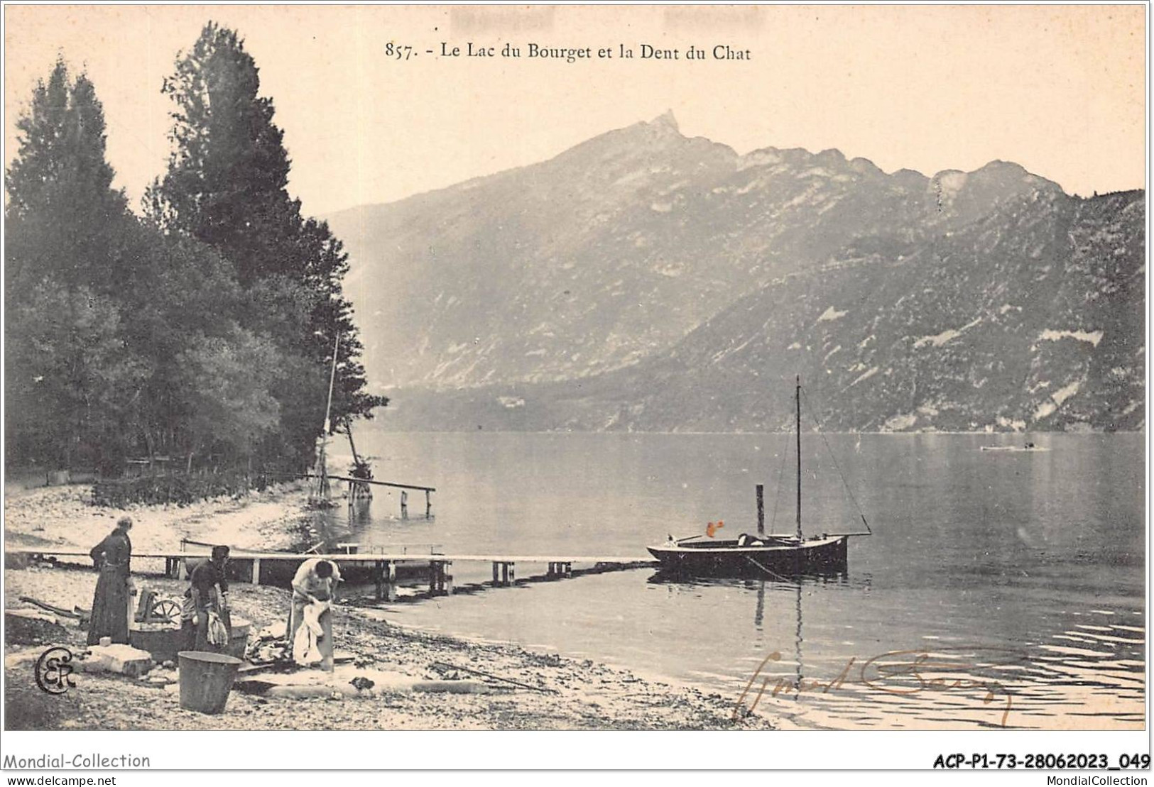 ACPP1-73-0026 - Le Lac Du Bourget Et La Dent Du Chat - Le Bourget Du Lac