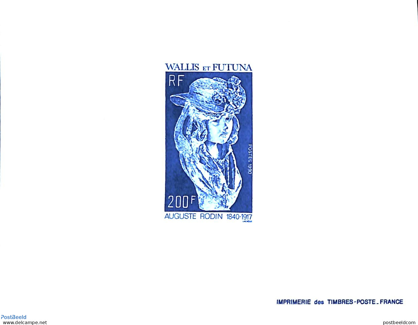 Wallis & Futuna 1990 Auguste Rodin 1v, Epreuve De Luxe, Mint NH, Art - Sculpture - Beeldhouwkunst