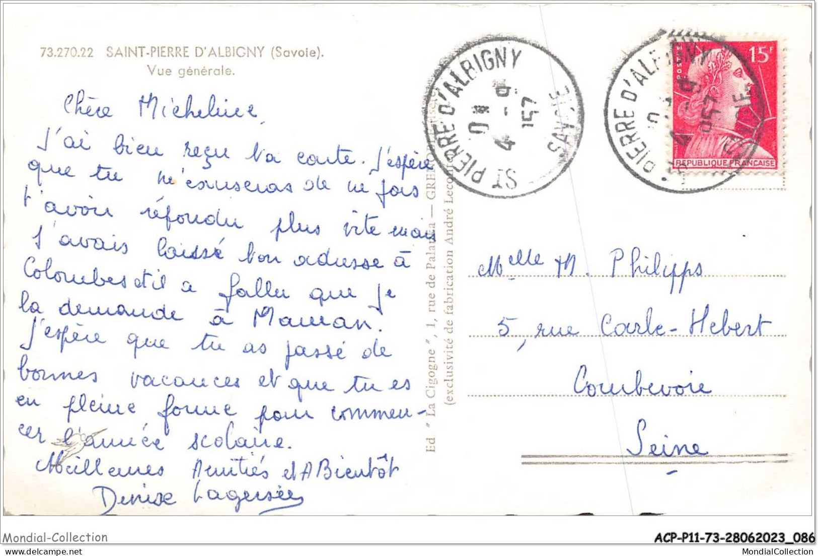 ACPP11-73-0979 - SAINT-PIERRE-D'ALBIGNY - Vue Generale - Saint Pierre D'Albigny