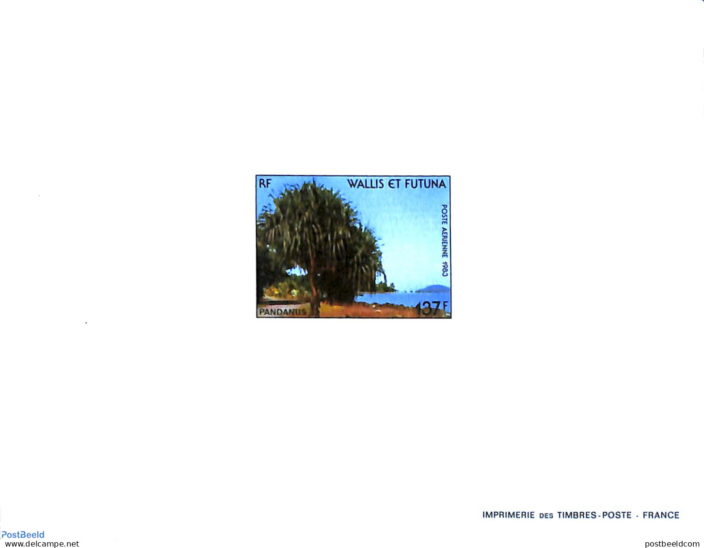 Wallis & Futuna 1983 Tree 1v, Epreuve De Luxe, Mint NH, Nature - Trees & Forests - Rotary, Lions Club