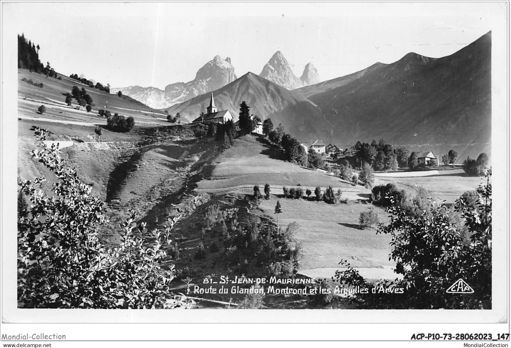 ACPP10-73-0914 - SAINT-JEAN-DE-MAURIENNE - Route Du Glandon - Montrond Et Les Aiguilles D'ARVES - Saint Jean De Maurienne