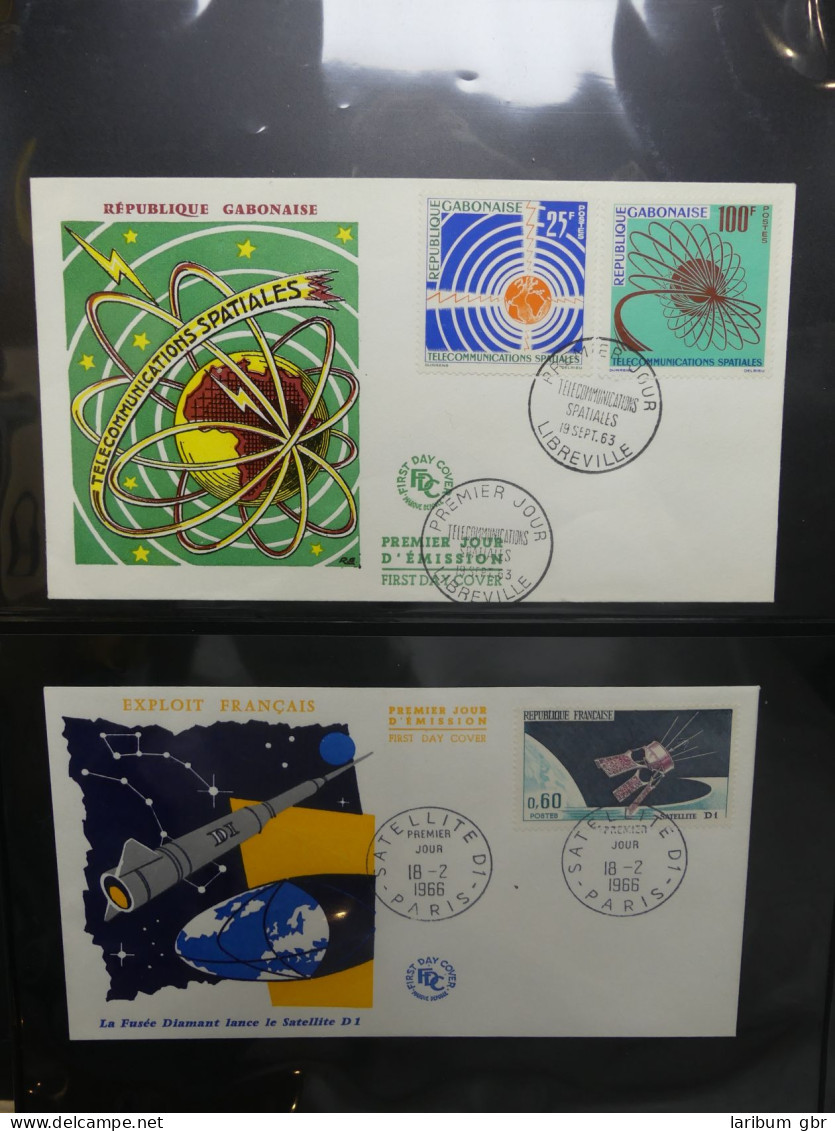 Motiv "Weltraum" FDC-Sammlung meist 50er-60er Jahre im Ring Binder #LY674